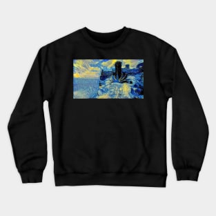 High Hrothgar Skyrim Starry Night Crewneck Sweatshirt